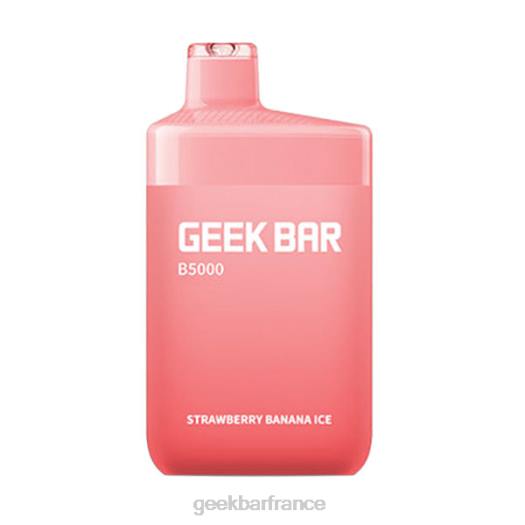 Geek Bar Prix - Geek Bar b5000 jetable F6F634 glace fraise banane