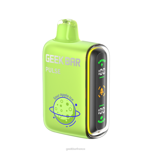 Geek Bar France - Geek Bar Pulse vape jetable 15k F6F661 glace à la pomme aigre