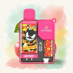 Aivono Aim Tank 9500 Cantaloupe Cerise avec 650mAh et 18ml