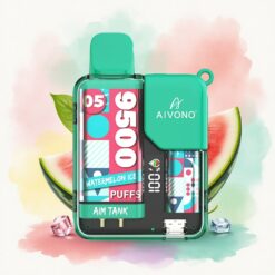 Aivono Aim Tank 9500 Glace à la Pastèque 650mAh 5% Nicotine